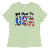 Matcha god bless the usa Ladies Tee - NancyCooperArtShop