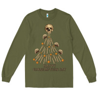 Army Green Happy Consumption Day Long Sleeve Tee - RanaPortraitStore