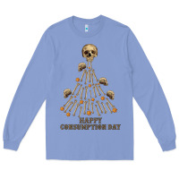 Colony Blue Happy Consumption Day Long Sleeve Tee - RanaPortraitStore