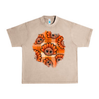 French Oak Thanksgiving Turkey With Tartan Patch Urban Heavy Tee - BundleAndBundleShop
