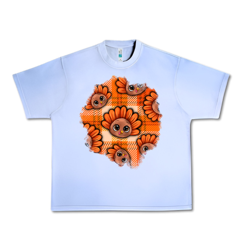 Thanksgiving Turkey With Tartan Patch Urban Heavy Tee by BundleAndBundleShop | Teevron