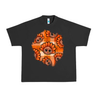 Pigment Black Thanksgiving Turkey With Tartan Patch Urban Heavy Tee - BundleAndBundleShop