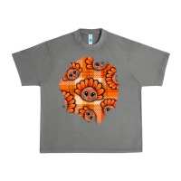 Tornado Thanksgiving Turkey With Tartan Patch Urban Heavy Tee - BundleAndBundleShop