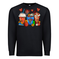Black Basketball Coffee Cups Premium Sweatshirt - FaDigitalArtStudio