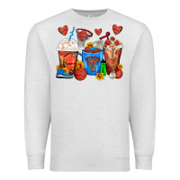 Oatmeal Heather Basketball Coffee Cups Premium Sweatshirt - FaDigitalArtStudio