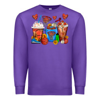 Purple Basketball Coffee Cups Premium Sweatshirt - FaDigitalArtStudio