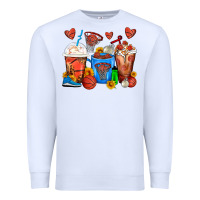 White Basketball Coffee Cups Premium Sweatshirt - FaDigitalArtStudio