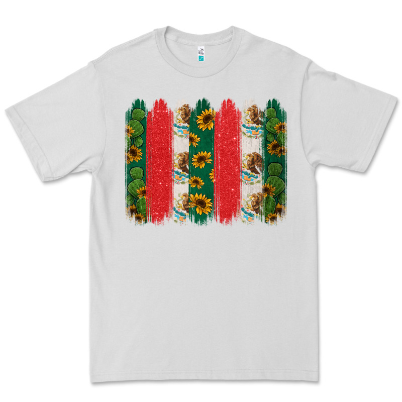 Mexican Flag Brushstroke Premium Tee by Jasminsmagicworld | Teevron