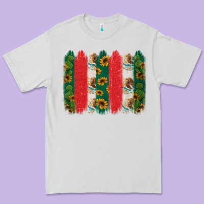 Mexican Flag Brushstroke Premium Tee Designed By Jasminsmagicworld