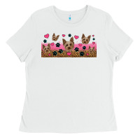 White yorkie dogs Ladies Tee - Jasminsmagicworld