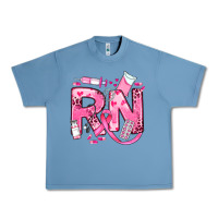 Pebble Blue breast cancer rn registered nurse Urban Heavy Tee - JahusDesignShop