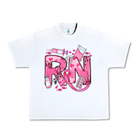 White breast cancer rn registered nurse Urban Heavy Tee - JahusDesignShop