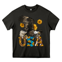 Asphalt Western Usa Eagle Heavy Core Tee - LillyAllenDesigns