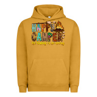 Pigment Peanut Butter Happy Camper Be Happy Or Go Away Urban Hoodie - CowhideDigitalArt
