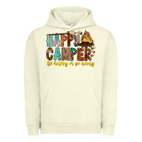 Pigment Pistachio Happy Camper Be Happy Or Go Away Urban Hoodie - CowhideDigitalArt