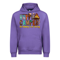 Tulip Happy Camper Be Happy Or Go Away Urban Hoodie - CowhideDigitalArt