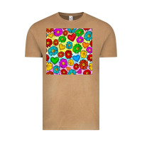 Pride Lgbtq Flowers And Hearts Seamless Pattern Vintage Tee | Teevron