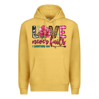 Antique Gold love never fails Premium Hoodie - OliviaCreatesArt