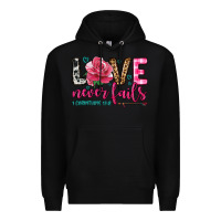 Black love never fails Premium Hoodie - OliviaCreatesArt