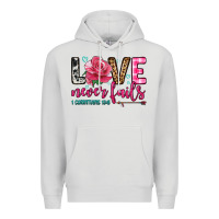 Dove Grey love never fails Premium Hoodie - OliviaCreatesArt
