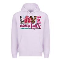 Lilac love never fails Premium Hoodie - OliviaCreatesArt
