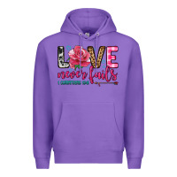 Purple love never fails Premium Hoodie - OliviaCreatesArt