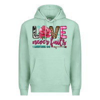 Seafoam love never fails Premium Hoodie - OliviaCreatesArt