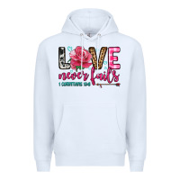 White love never fails Premium Hoodie - OliviaCreatesArt
