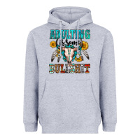 Heather Grey adulting is some bullshit Heavyweight Hoodie - OliviaCreatesArt