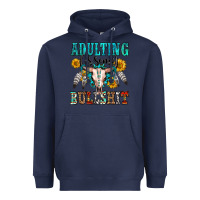 Navy adulting is some bullshit Heavyweight Hoodie - OliviaCreatesArt