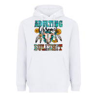 White adulting is some bullshit Heavyweight Hoodie - OliviaCreatesArt