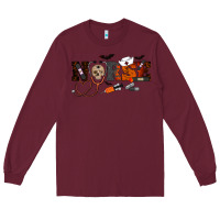 Burgundy Halloween Nurse Long Sleeve Tee - RanaPortraitStore