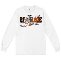 White Halloween Nurse Long Sleeve Tee - RanaPortraitStore