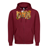 Burgundy fall cna Zipper Hoodie - CowGirlArtShop