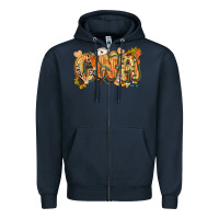 Navy fall cna Zipper Hoodie - CowGirlArtShop