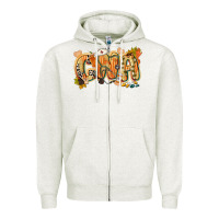 Oatmeal Heather fall cna Zipper Hoodie - CowGirlArtShop