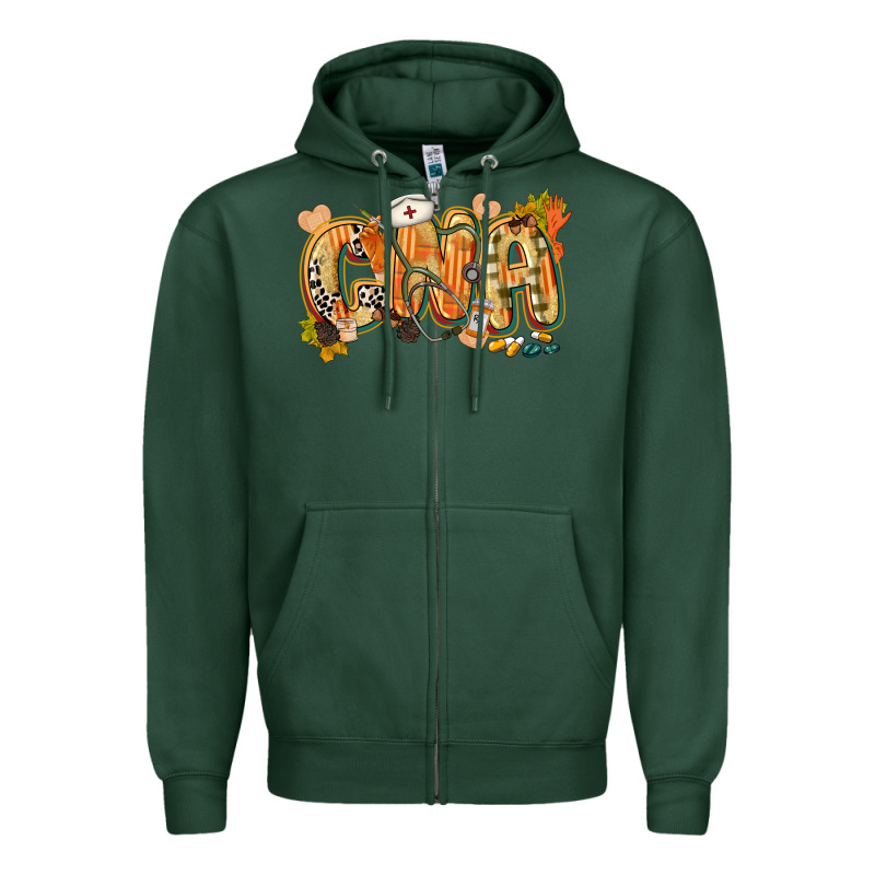 Fall Cna Zipper Hoodie by CowGirlArtShop | Teevron