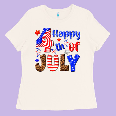 Happy 4th Of July Ladies Tee Designed By Nancycooperartshop