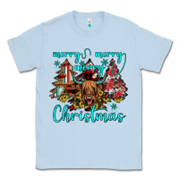 Dusty Blue merry christmas Classic Tee - JahusDesignShop