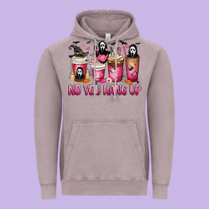 No You Hang Up Coffee Cups Vintage Hoodie Designed By Maliassmallbusiness