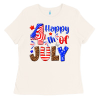 Bone happy 4th of july Ladies Tee - NancyCooperArtShop