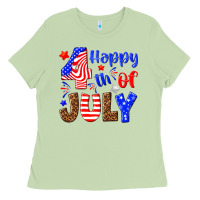 Matcha happy 4th of july Ladies Tee - NancyCooperArtShop