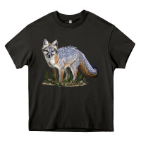 Asphalt Gray Fox Heavy Core Tee - LillyAllenDesigns