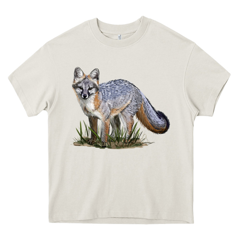 Gray Fox Heavy Core Tee by LillyAllenDesigns | Teevron
