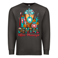 Smoke Dental Office Manager cold drink frappe Premium Sweatshirt - FaDigitalArtStudio