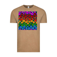 Vintage Coffee Pride lgbtq flowers seamless pattern Vintage Tee - BundleAndBundleShop