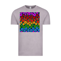 Vintage Zinc Pride lgbtq flowers seamless pattern Vintage Tee - BundleAndBundleShop