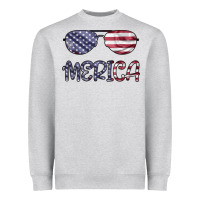 Heather Grey Merica Heavyweight Sweatshirt - Bettercallsaul