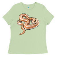 Matcha Rosy Boa Snake Illustrations Ladies Tee - LillyAllenDesigns