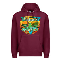 Burgundy sunshine & lakewater Premium Hoodie - JahusDesignShop